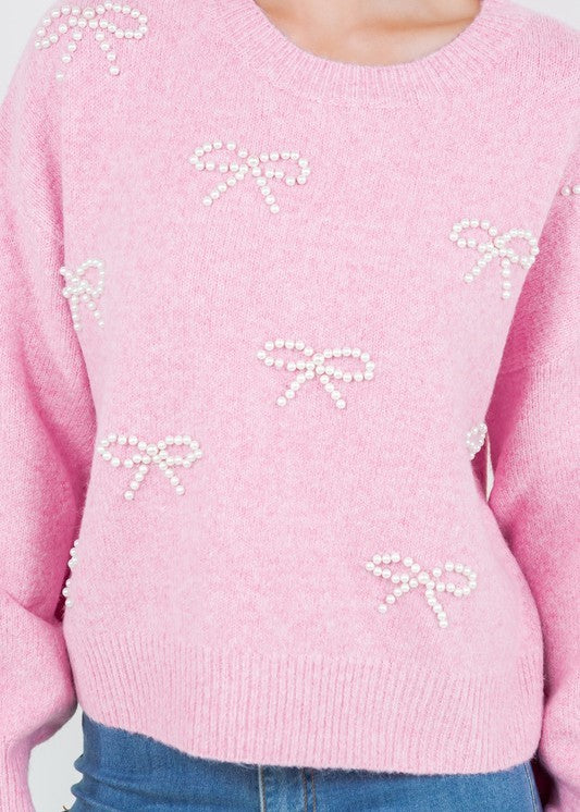 Pearl Bow Sweater Pearl Bow Sweater
