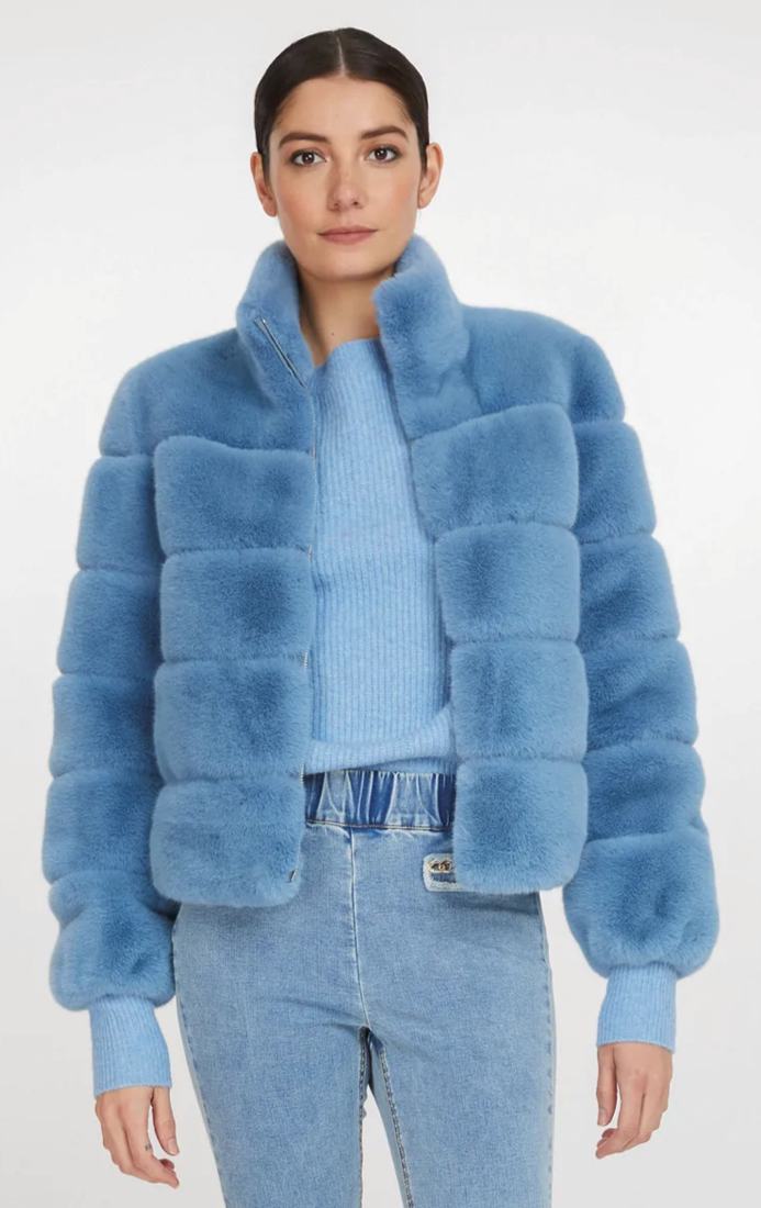 Generation love faux fur jacket hotsell