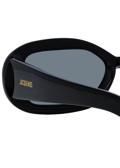 Jacquemus Rond Carre Sunglasses Black/Gold