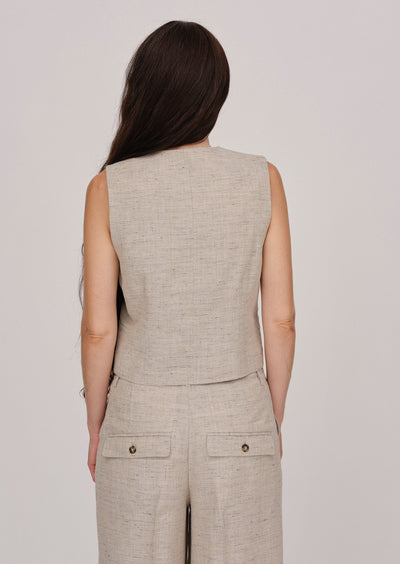 HERSKIND Mister Vest - Speckled Sand