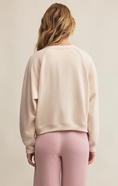 Z Supply Oversized Road Trip Crystal Sweatshirt