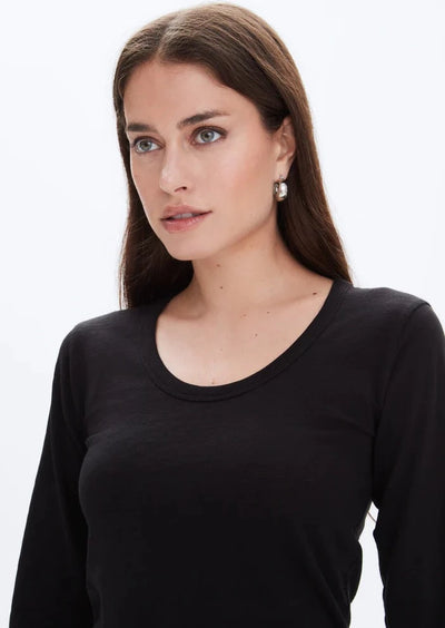 CHRLDR Kimmi L/S U-Neck T-shirt - Black
