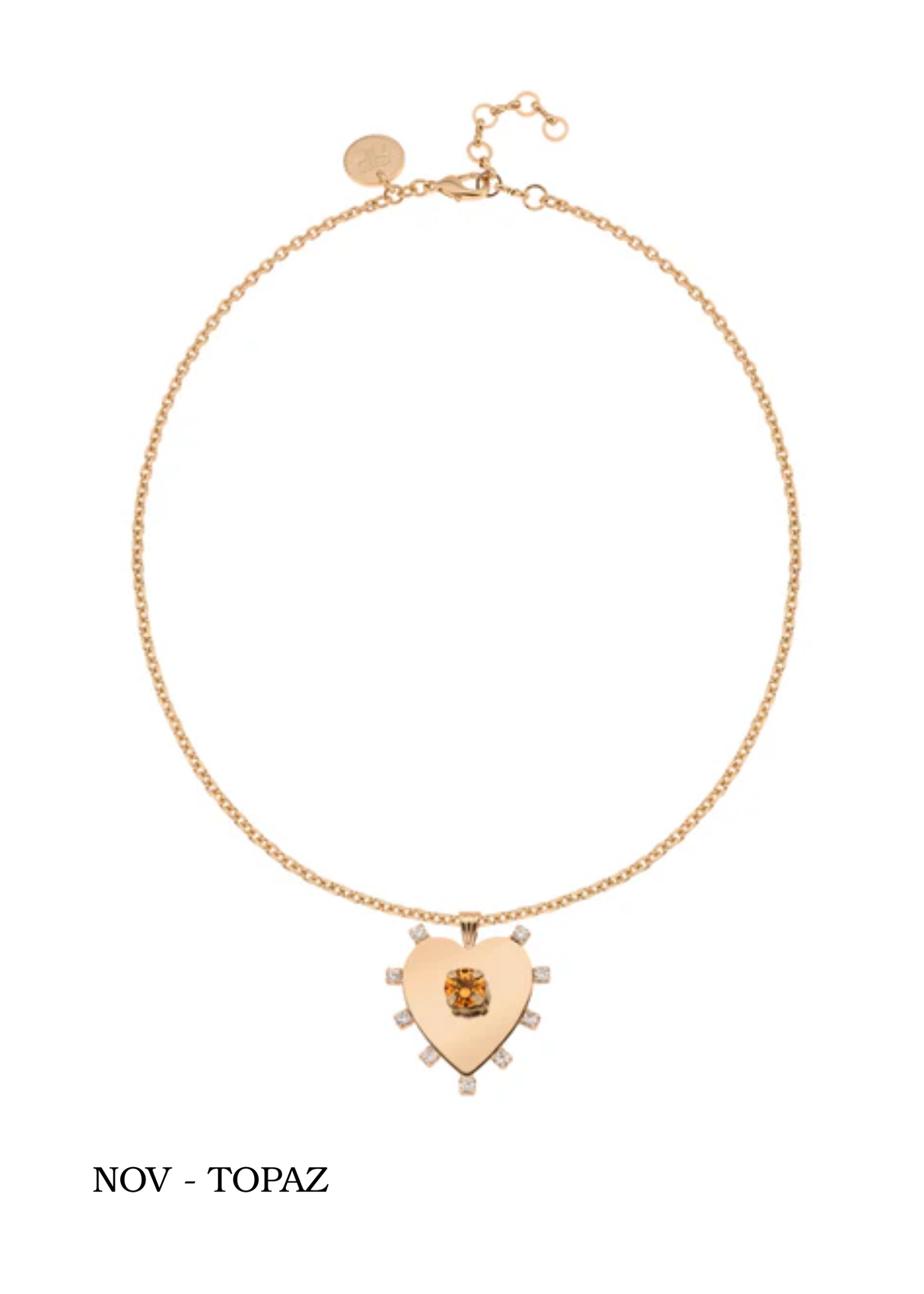 Rebekah Price Heart-Felt Birthstone Necklace