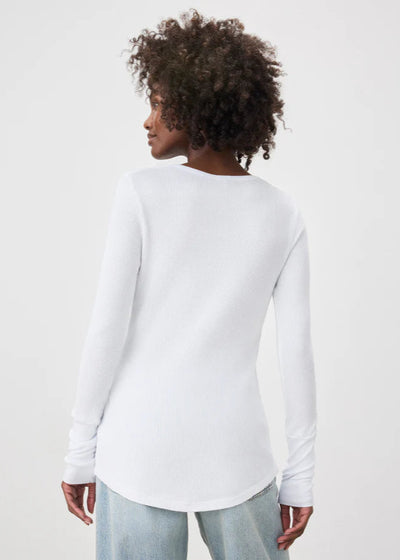 Splendid Thermal Forever Henley L/S Top - White