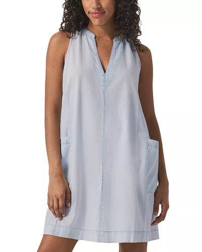 Splendid Charity Indigo Stripe Dress Washed Indigo