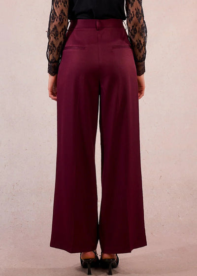 Molly Bracken Classic Trousers Wine