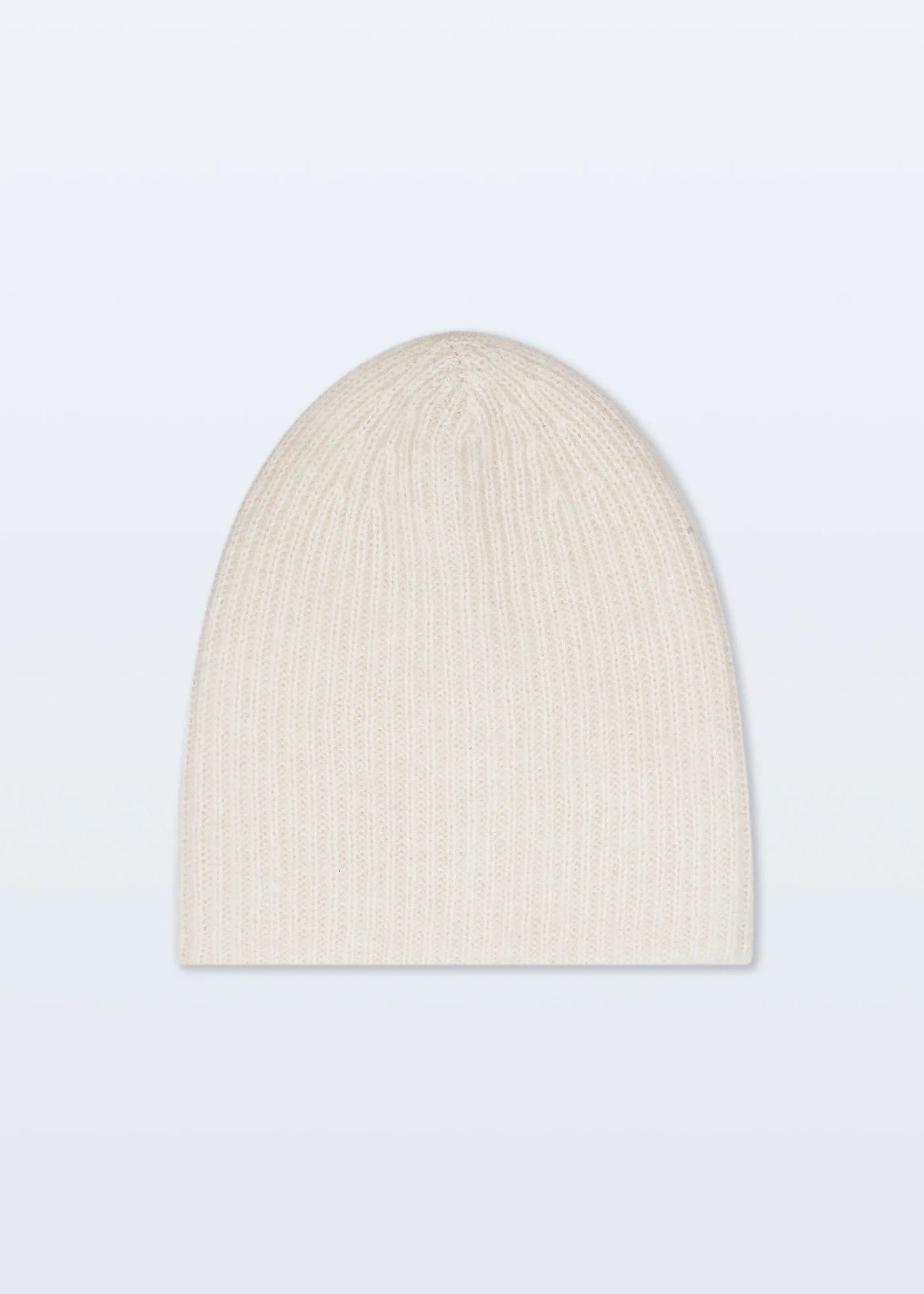 White + Warren Cashmere Plush Rib Beanie Soft White