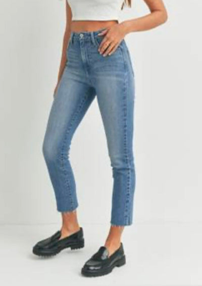 The Pink Door Plain Slender Denim