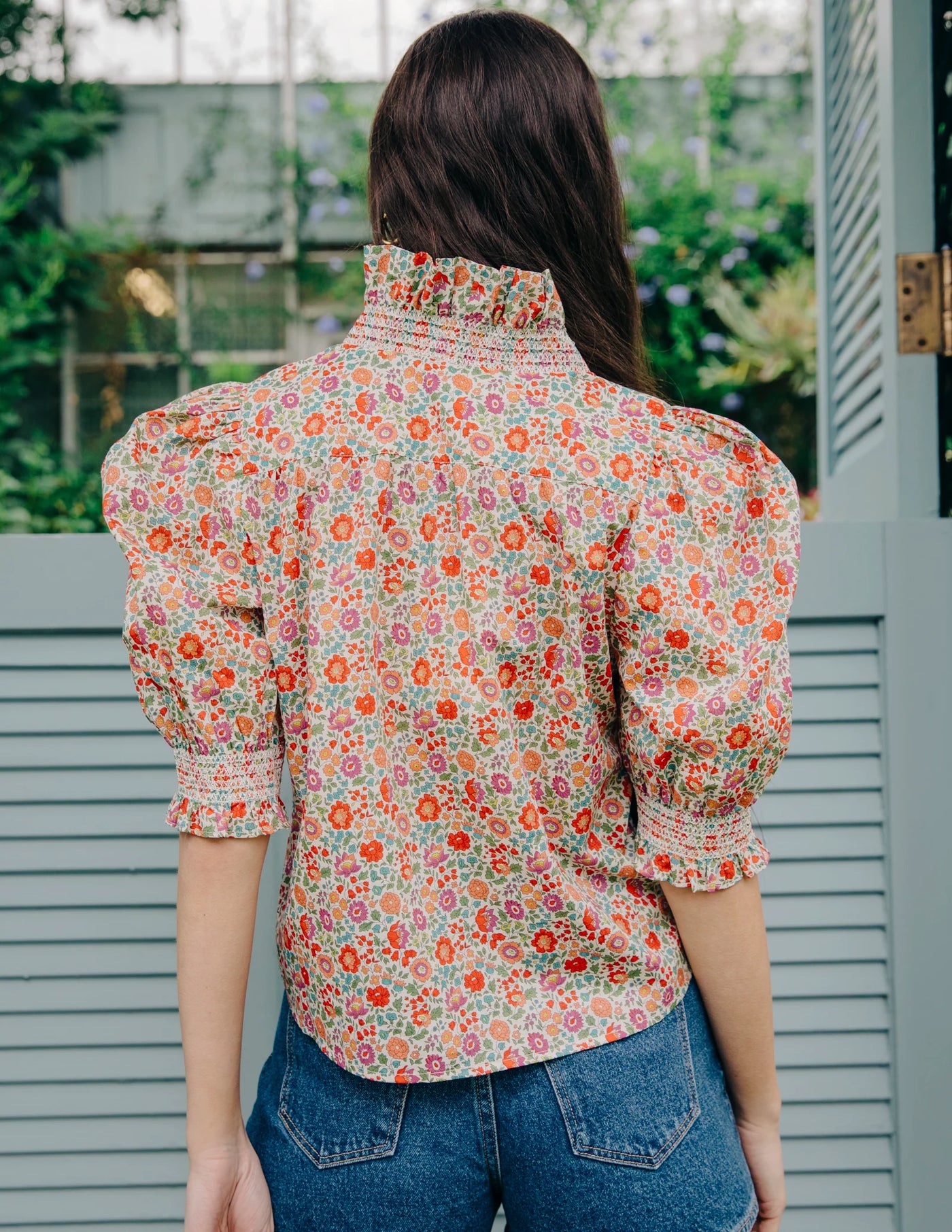 Love The Label Zuri Top Short Sleeve D’Anjo Liberty Print