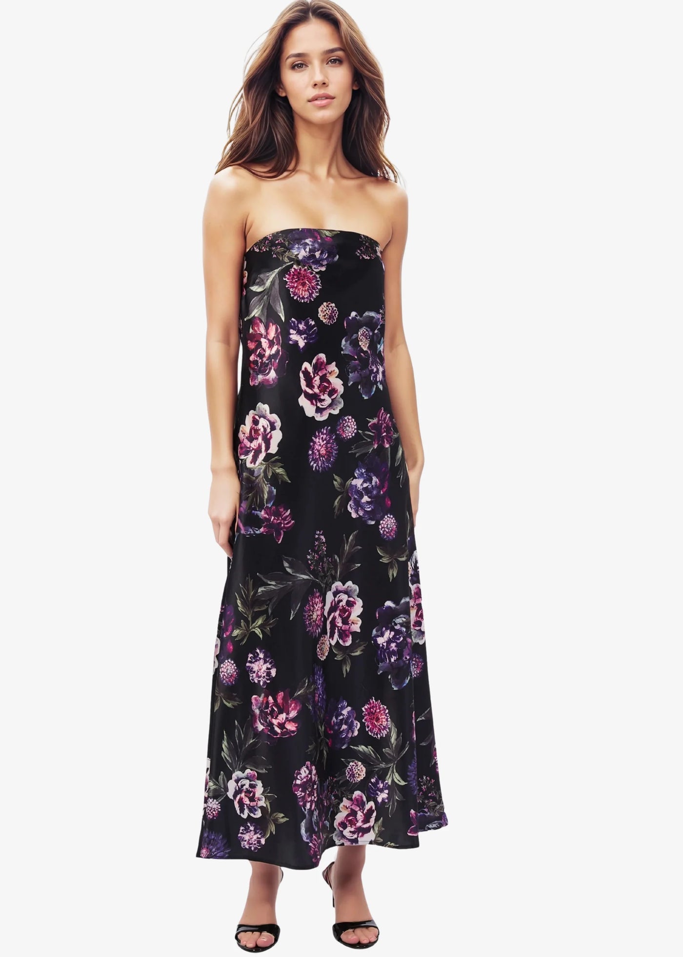 Cami Noelle Strapless Dress Dark & Stormy