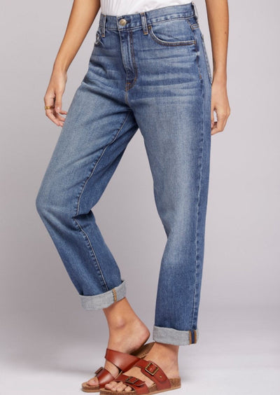 Current Elliot Boyfriend Jeans - Medium Wash