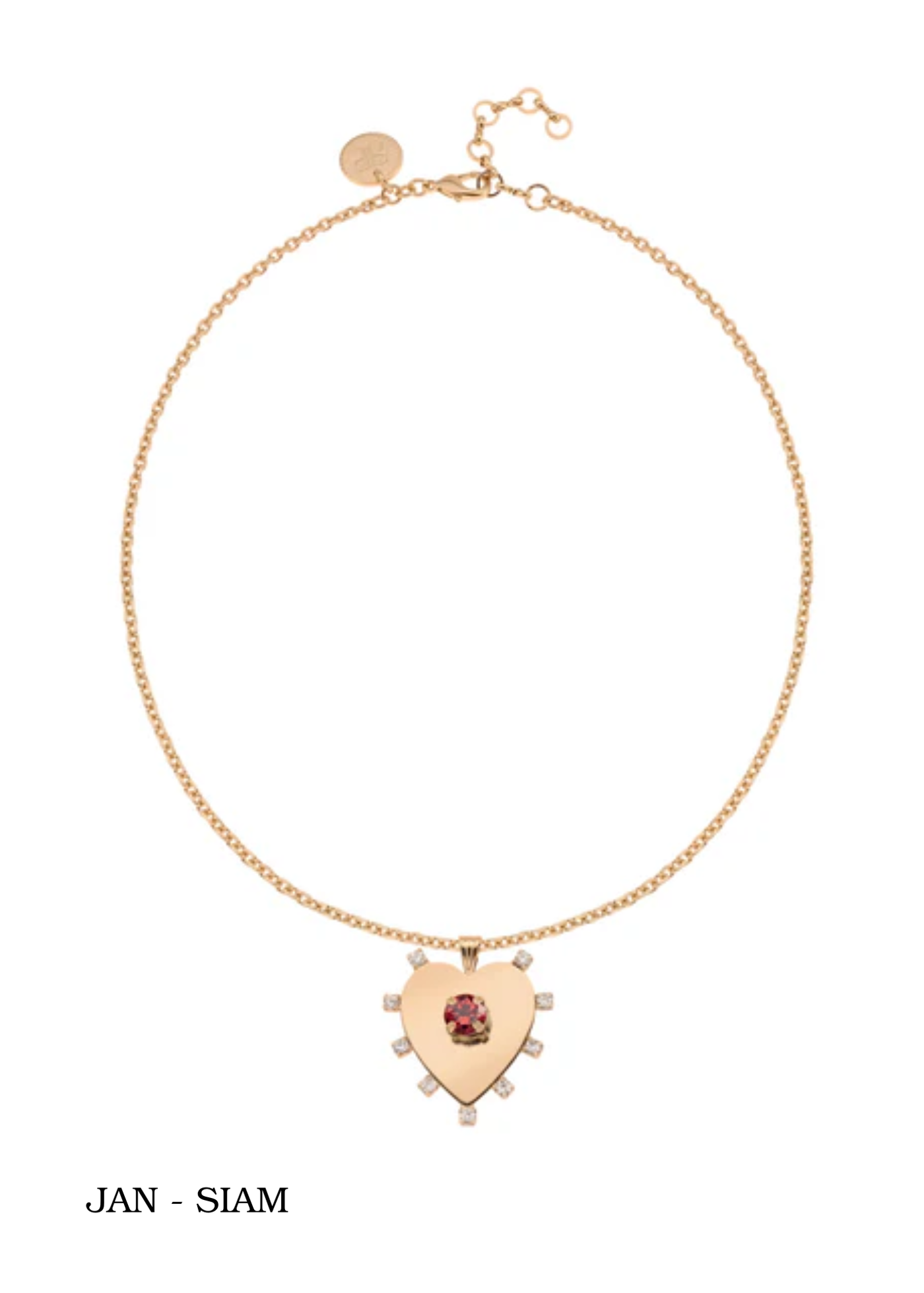 Rebekah Price Heart-Felt Birthstone Necklace