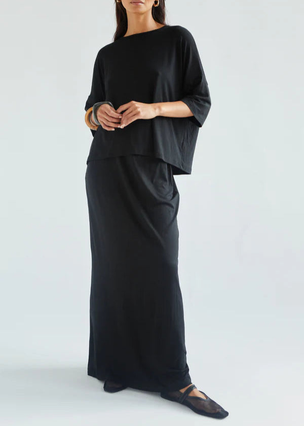 Charli Aria Jersey Skirt Black
