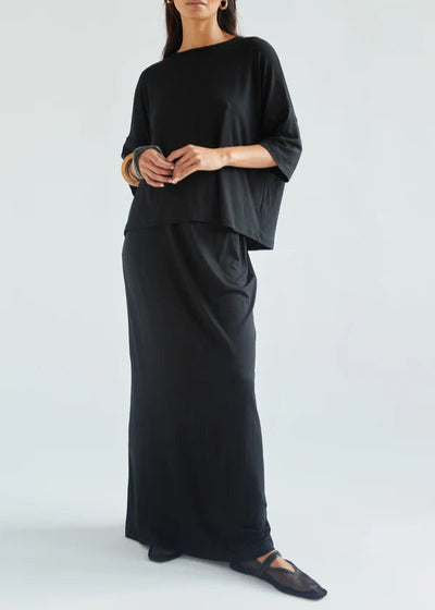 Charli Aria Jersey Skirt Black
