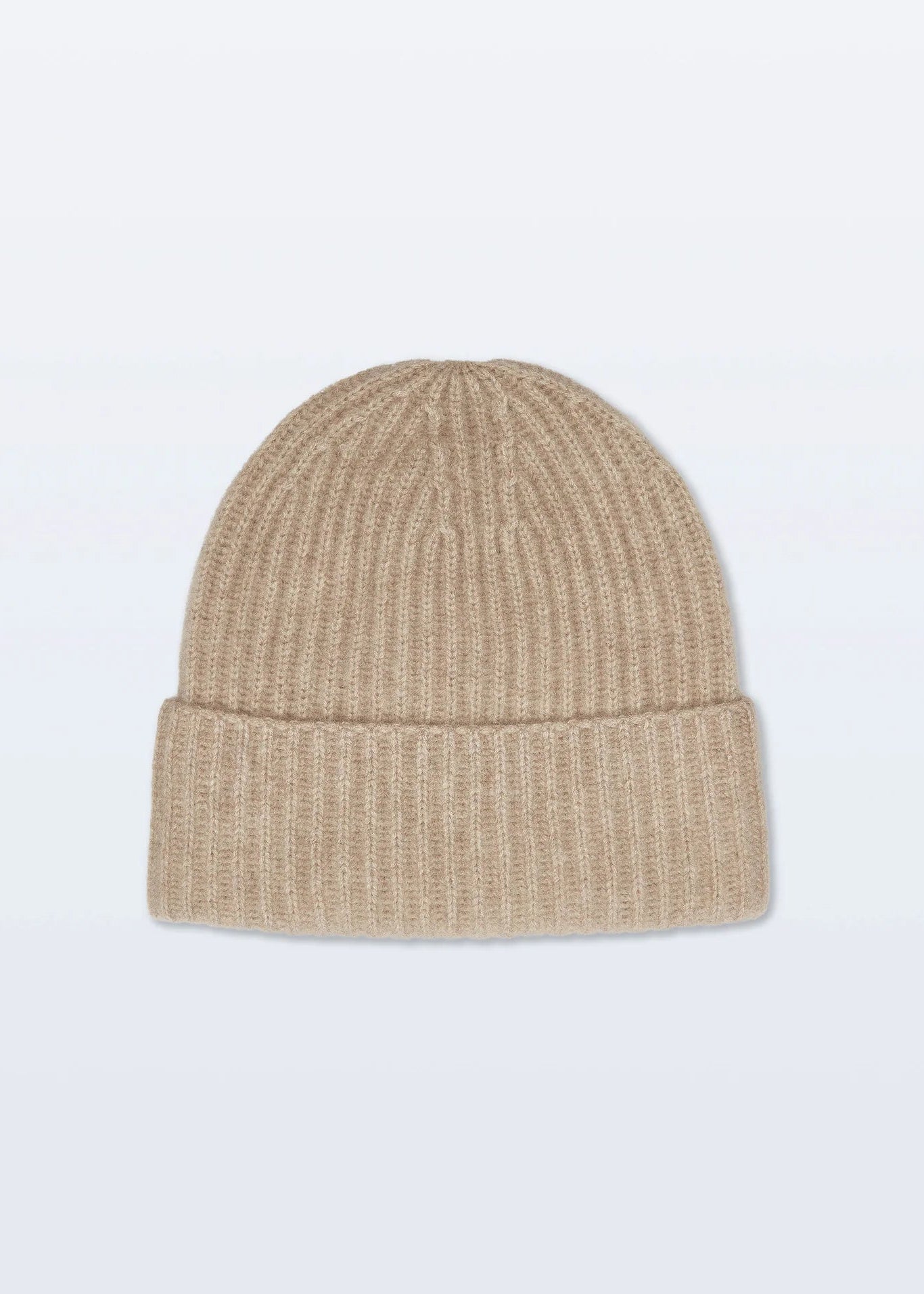 White + Warren Cashmere Plush Rib Beanie Taupe