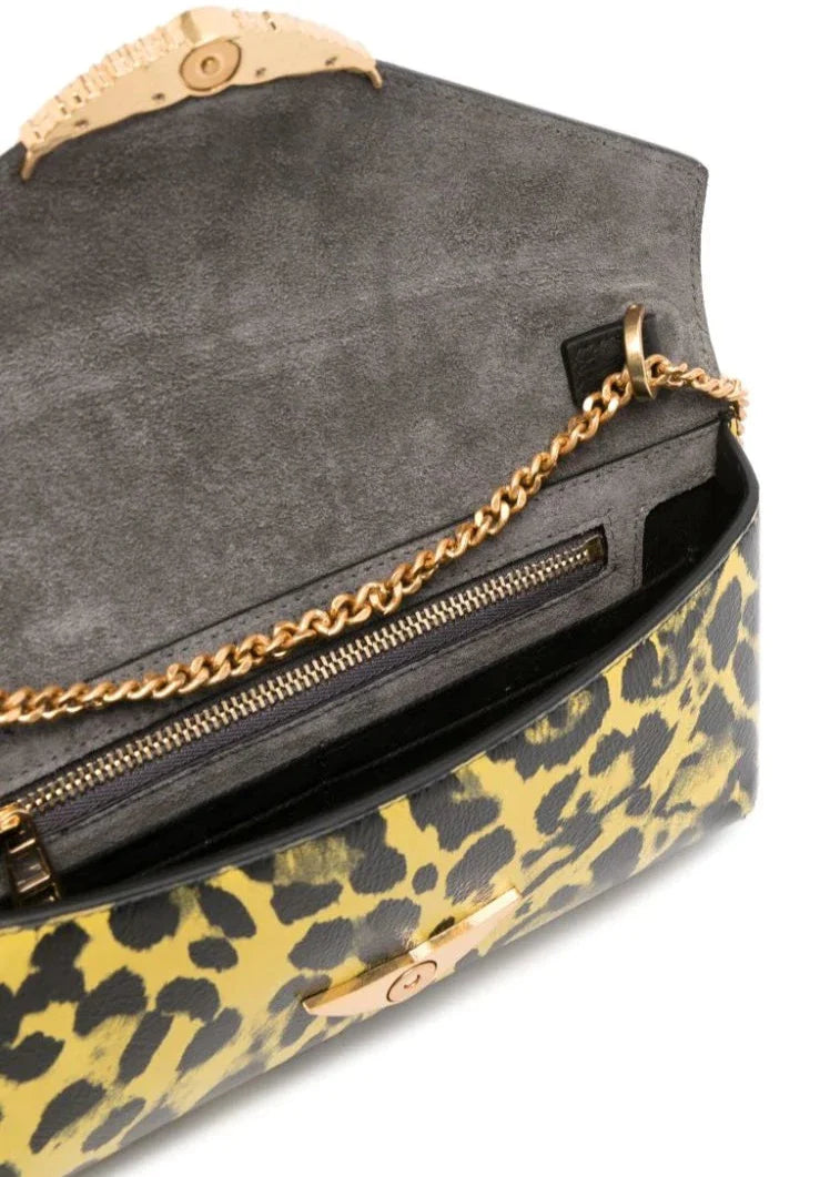 Zadig & Voltaire Borderline Leopard Print Clutch - Yellow