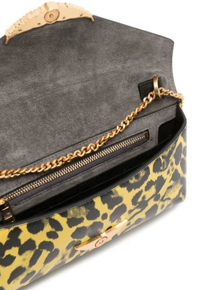 Zadig & Voltaire Borderline Leopard Print Clutch - Yellow