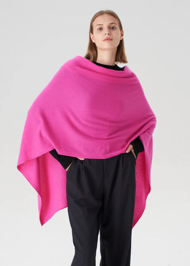 Pissenlit Cashmere Travel Wrap Glow Pink