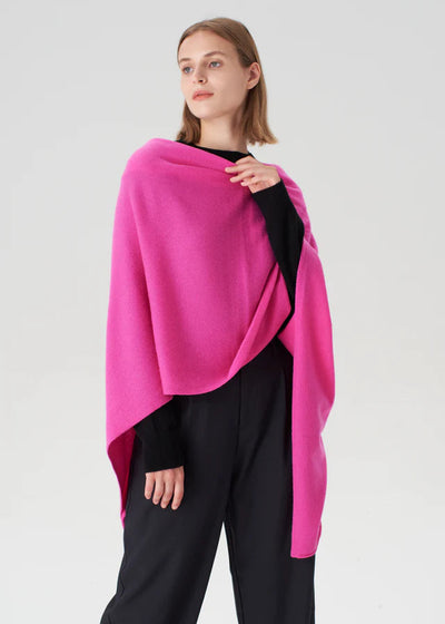 Pissenlit Cashmere Travel Wrap Glow Pink
