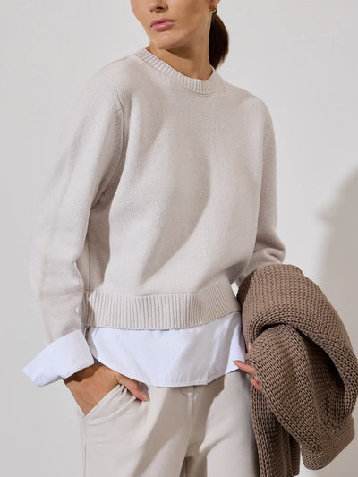 Brochu Walker Mason Looker Top Cloudy White