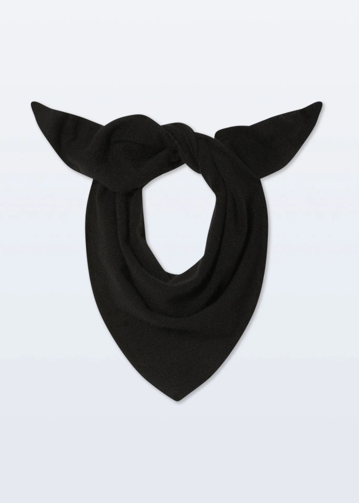 White + Warren Cashmere Neckerchief Black