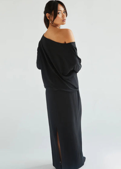 Charli Mira Jersey Top Black
