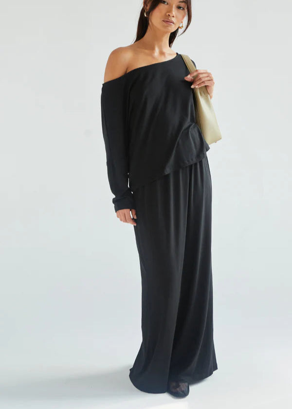 Charli Aria Jersey Skirt Black