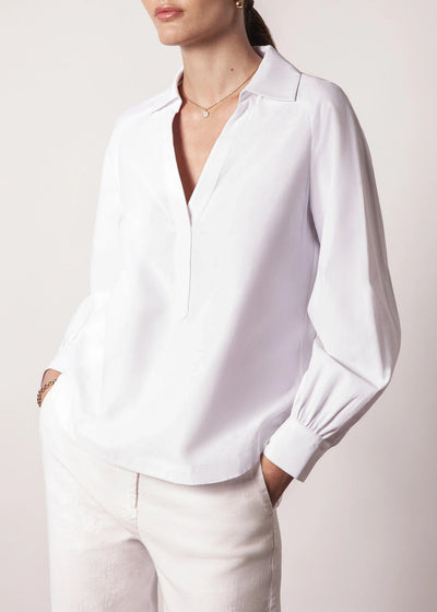 Brochu Walker Emilia Top Salt White