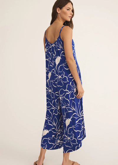 Z Supply Cala Floral Flared Jumpsuit Oceanside