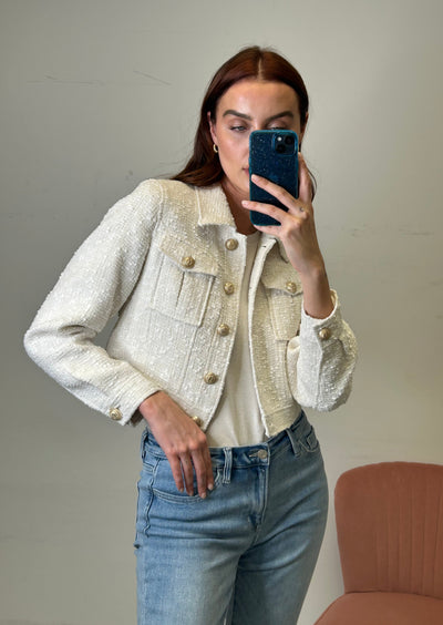 Generation Love Bailan Tweed Jacket - White