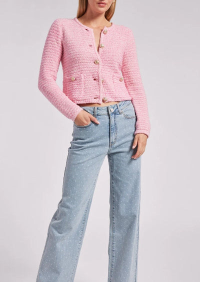 Generation Love Diana Jacket-style Short Cardigan - Pink
