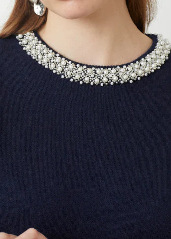Suncoo Pearl Sweater Navy