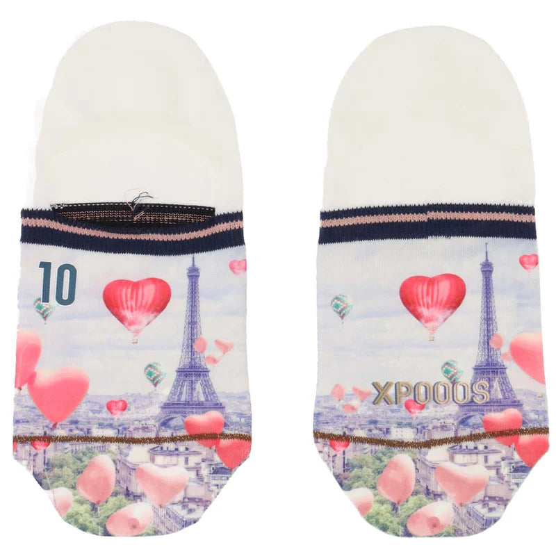 XPOOOS Footies Lovely Eiffel Tower