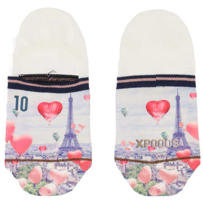 XPOOOS Footies Lovely Eiffel Tower