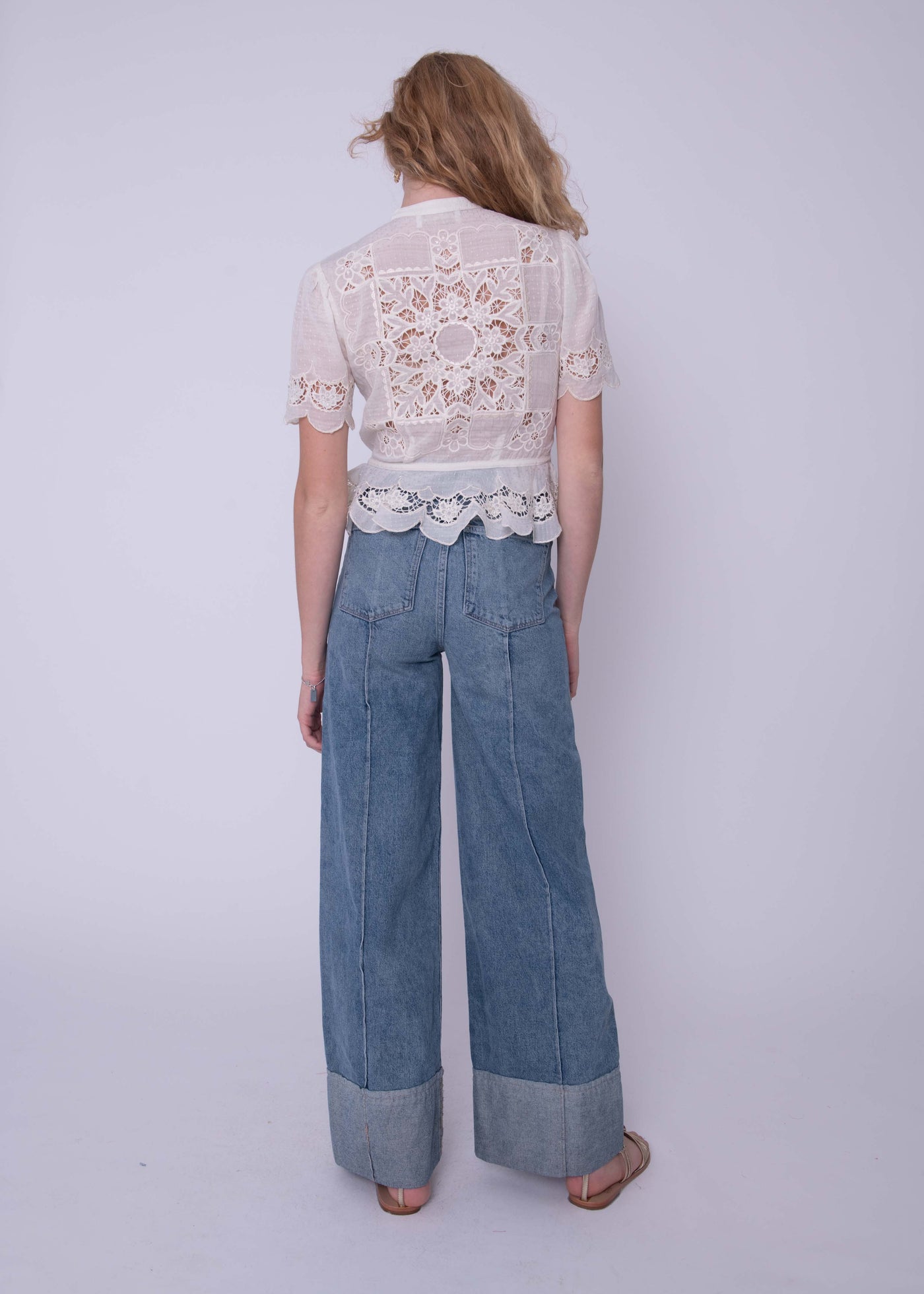 Love The Label Elizabeth Top Chelsea Embroidery Cream