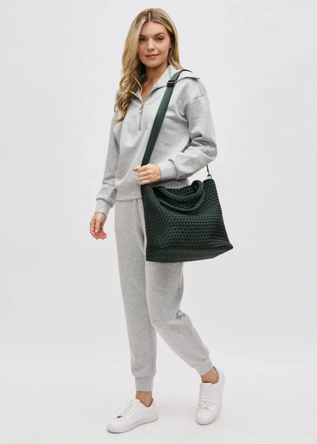 Sol & Selene Sky’s The Limit Medium Tote Olive