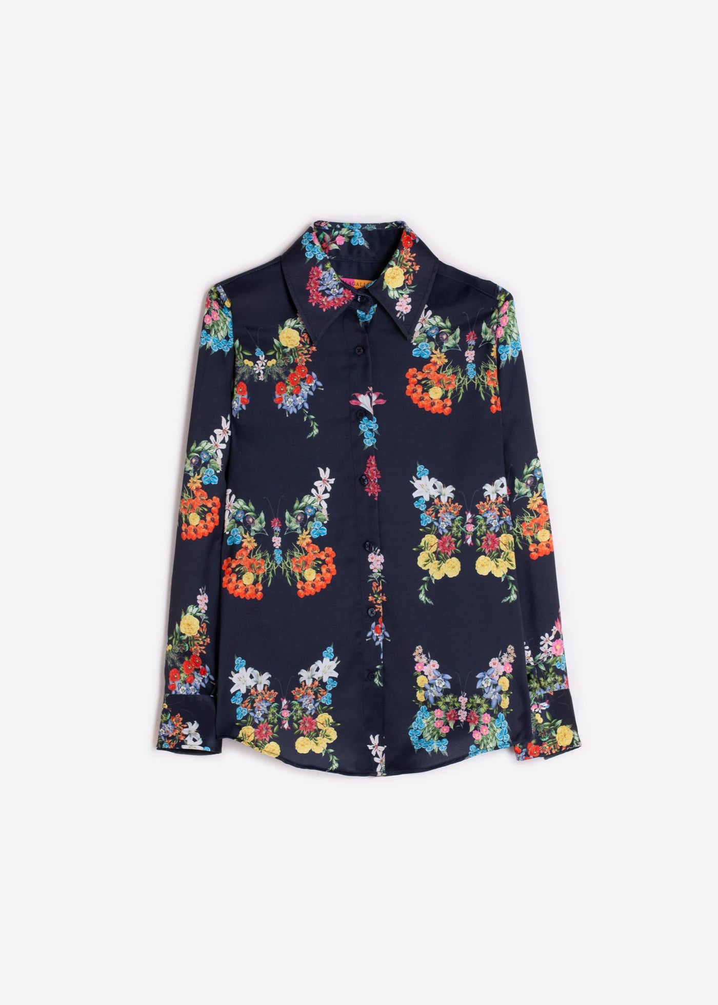 Vilagallo Mafald Floral Shirt Black