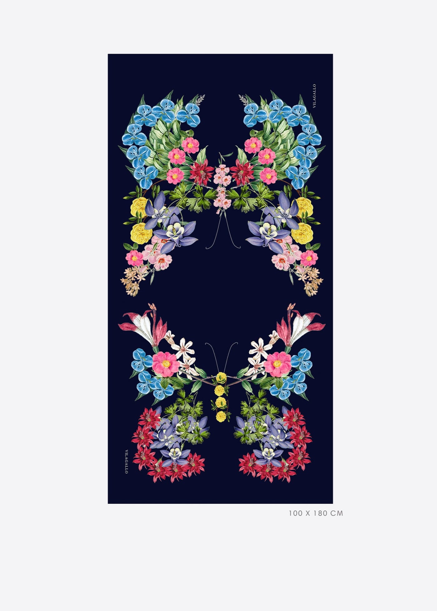 Vilagallo Foulard Floral Scarf