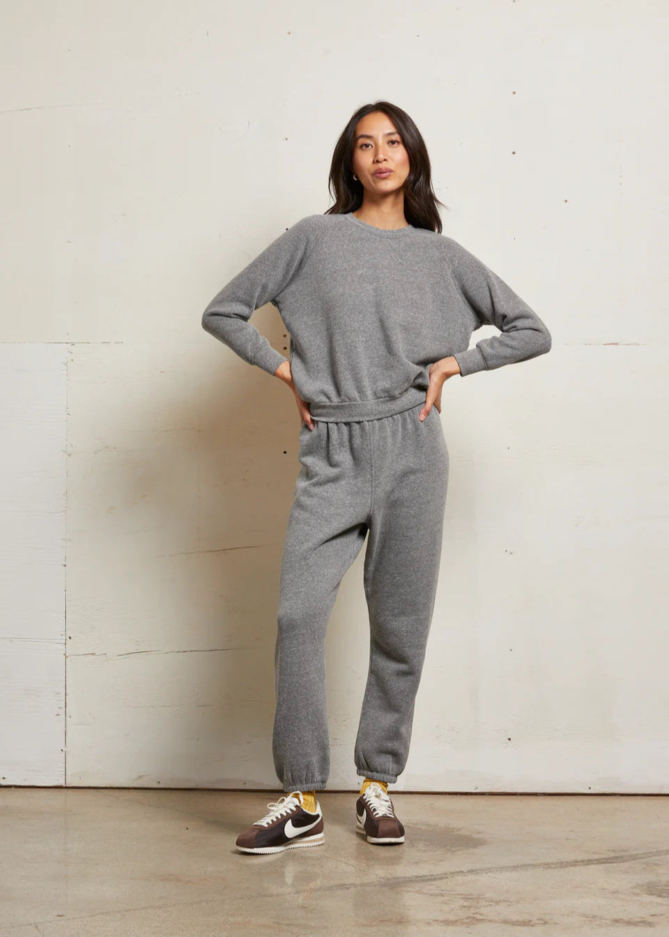 PWT Stevie Fleece Easy Sweatpants Dark Heather Grey