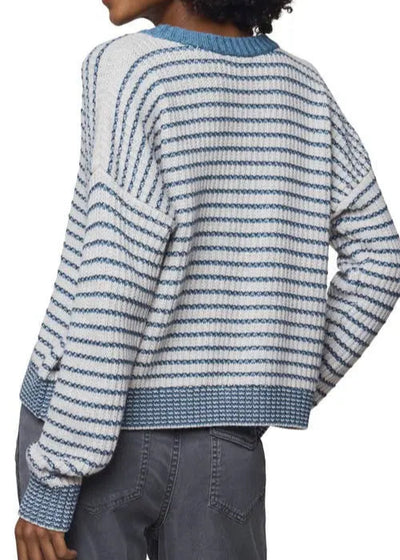 Splendid Lucy Stripe Sweater Pale Oak/Navy