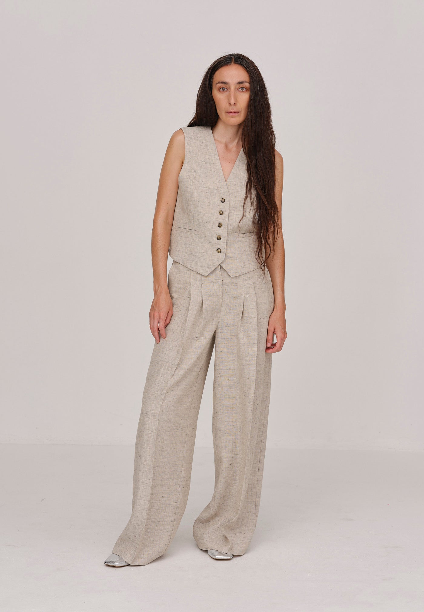 HERSKIND Lotus Pants - Speckled Sand