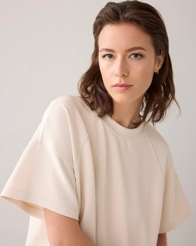 SUMMUM Boxy S/S Top Scuba Ivory