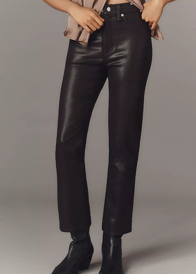 Pistola Lennon High Rise Crop Boot Pant Coated Mocha
