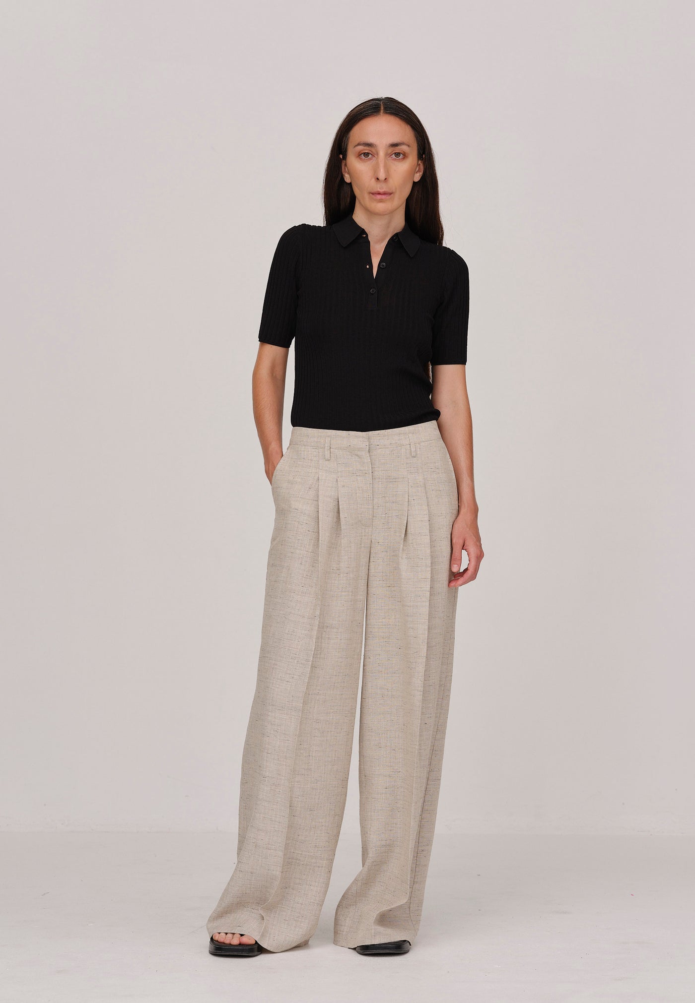 HERSKIND Lotus Pants - Speckled Sand