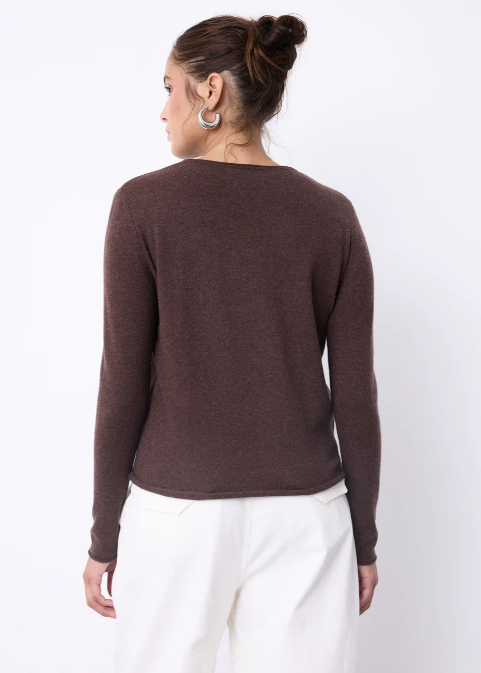 Notshy Ayla L/S Cashmere Coffee