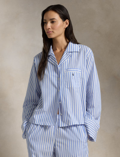 Polo Ralph Lauren Long Sleeve Pj Set White Hydrangea
