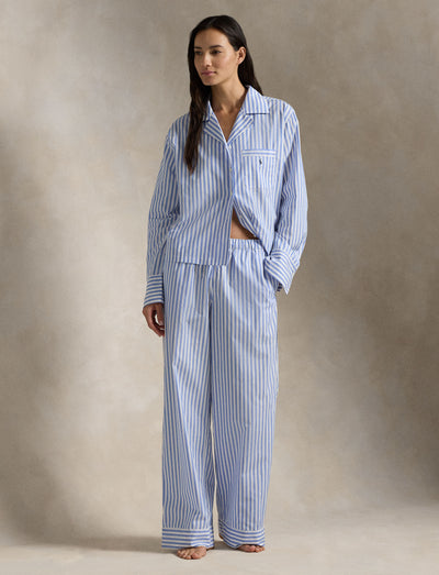 Polo Ralph Lauren Long Sleeve Pj Set White Hydrangea
