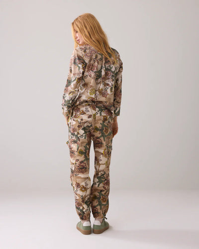 SUMMUM Trousers Camouflage Flowers Multi