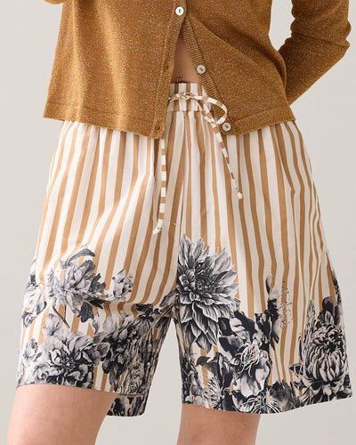 SUMMUM Shorts Border Print Multi