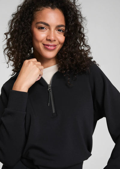 SpanX Air Essentials Half Zip Black